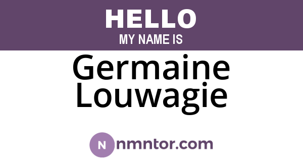 Germaine Louwagie