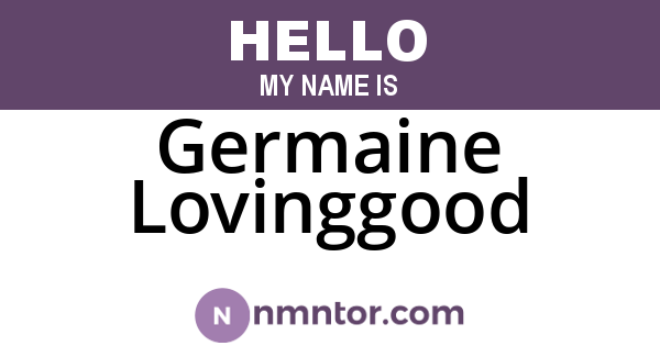 Germaine Lovinggood