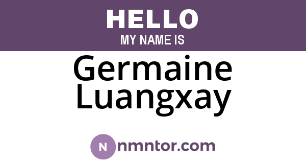 Germaine Luangxay