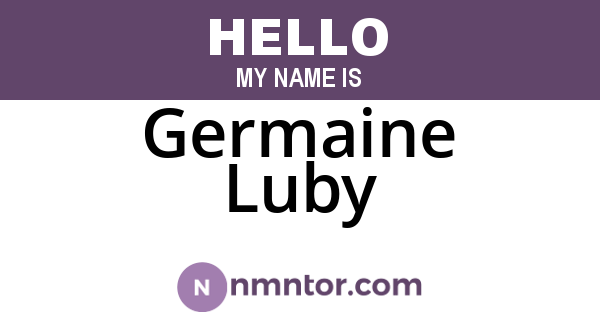 Germaine Luby