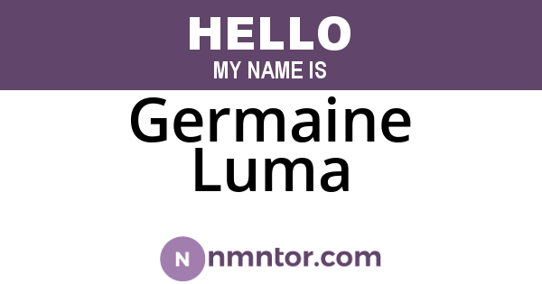 Germaine Luma