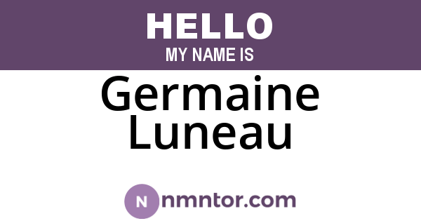 Germaine Luneau