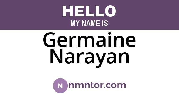 Germaine Narayan