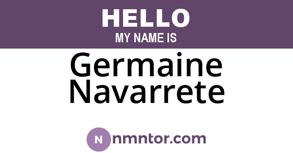 Germaine Navarrete