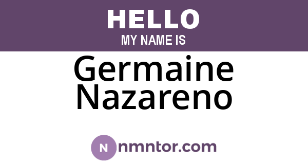 Germaine Nazareno