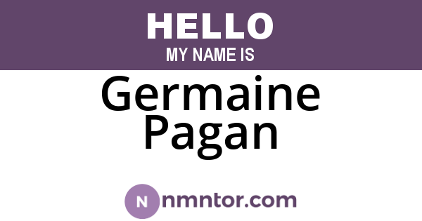 Germaine Pagan