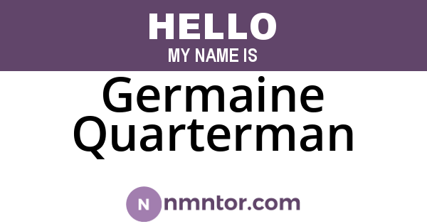 Germaine Quarterman
