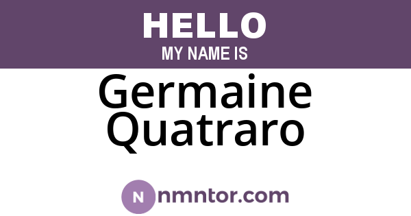 Germaine Quatraro