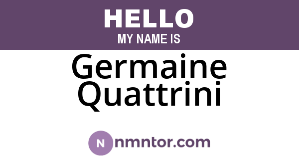 Germaine Quattrini