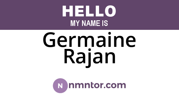 Germaine Rajan