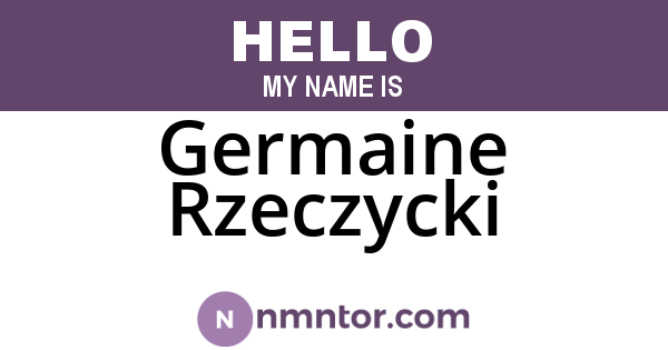 Germaine Rzeczycki