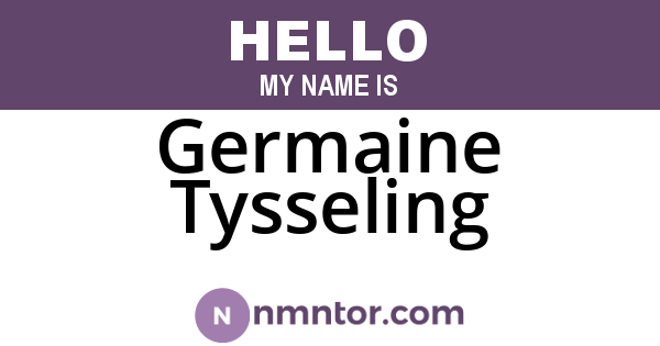 Germaine Tysseling