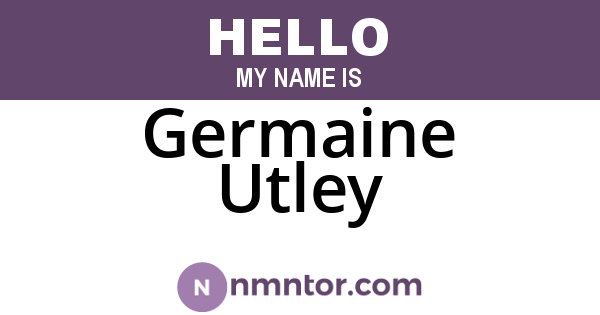 Germaine Utley