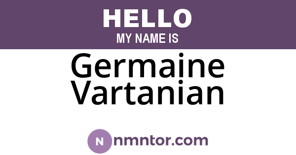 Germaine Vartanian