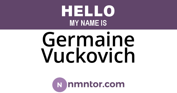 Germaine Vuckovich
