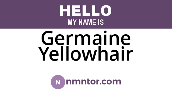 Germaine Yellowhair
