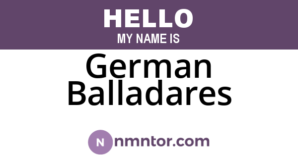 German Balladares