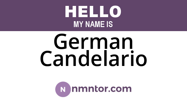 German Candelario