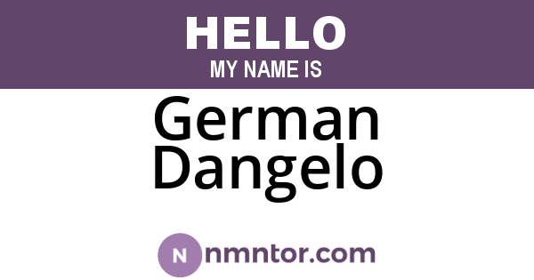 German Dangelo
