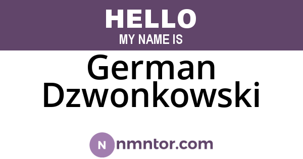 German Dzwonkowski