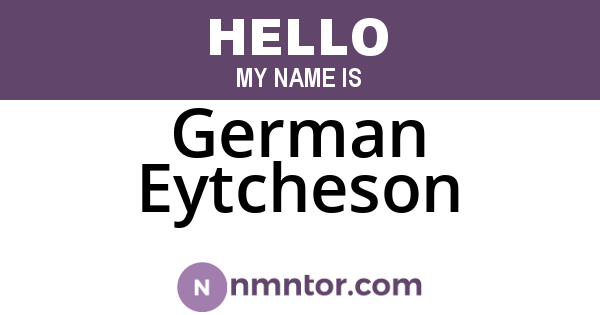 German Eytcheson