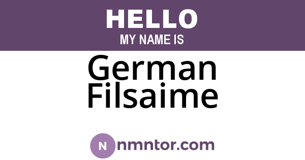 German Filsaime