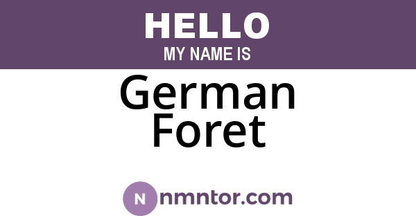 German Foret