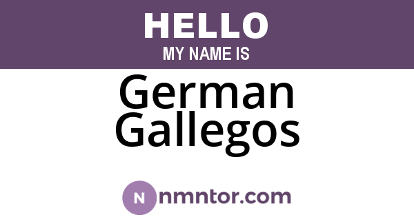 German Gallegos