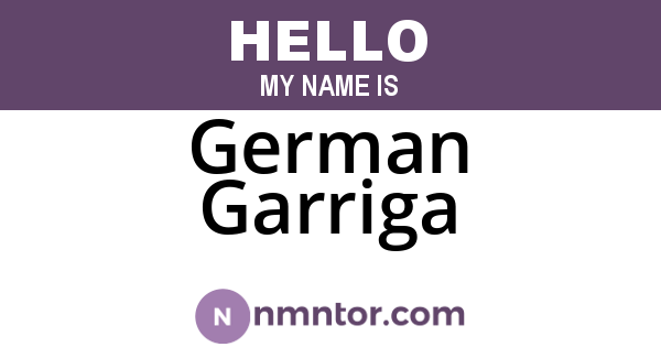 German Garriga