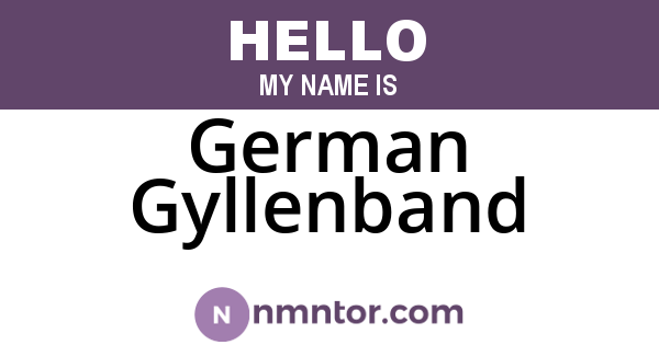German Gyllenband