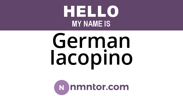 German Iacopino