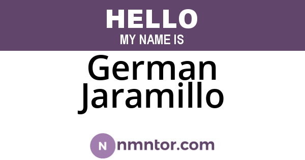 German Jaramillo