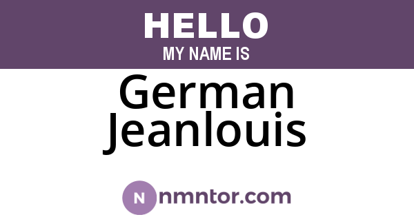 German Jeanlouis