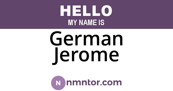 German Jerome