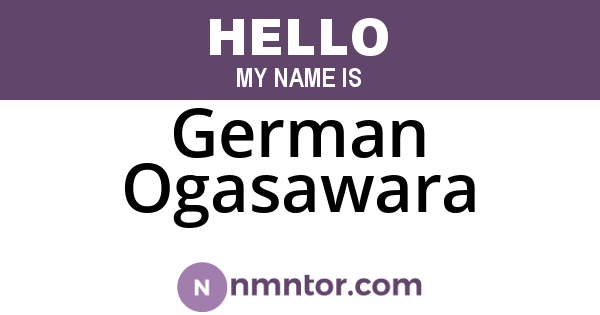 German Ogasawara