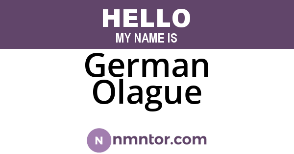 German Olague