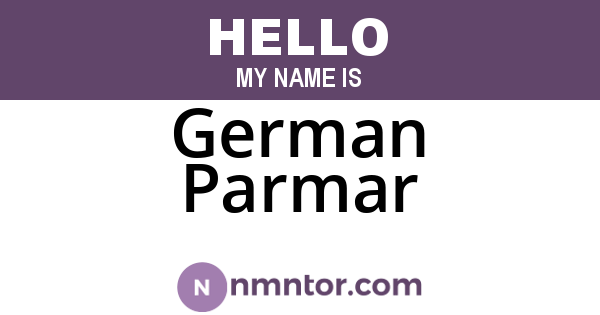 German Parmar