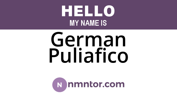 German Puliafico