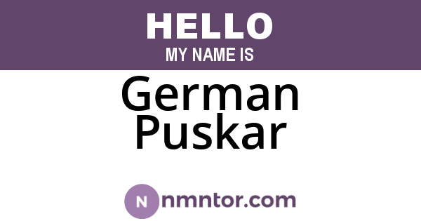 German Puskar