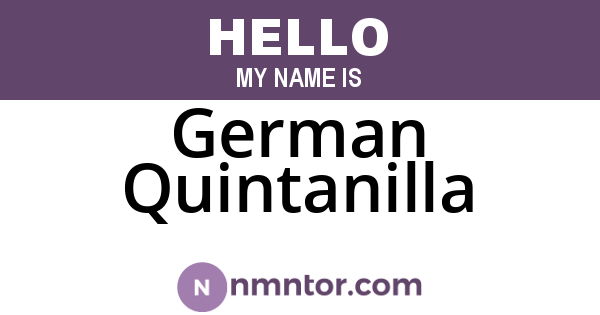 German Quintanilla