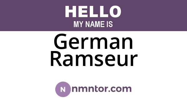 German Ramseur