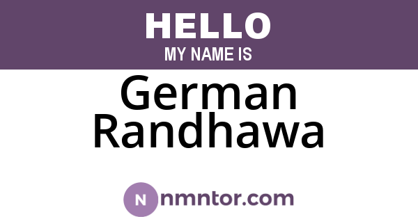 German Randhawa
