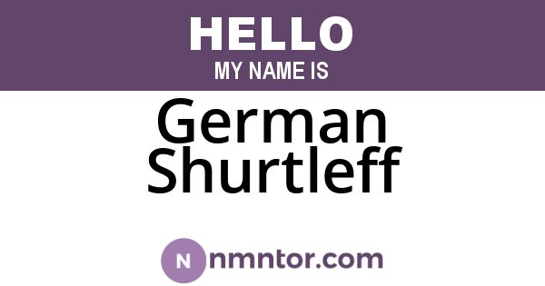 German Shurtleff
