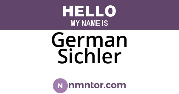 German Sichler