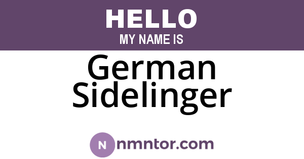German Sidelinger