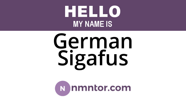 German Sigafus