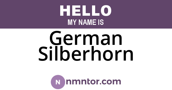 German Silberhorn