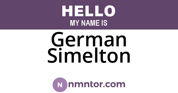 German Simelton
