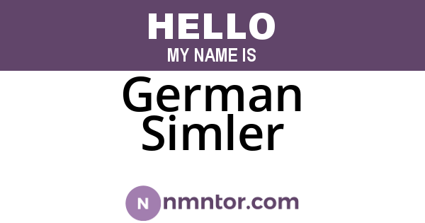 German Simler
