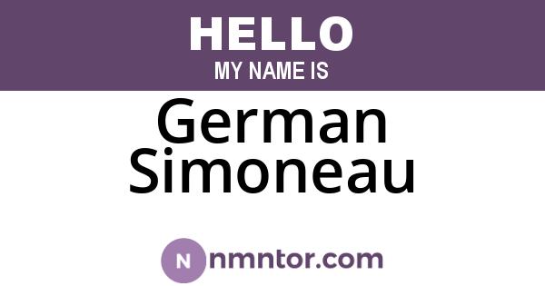 German Simoneau